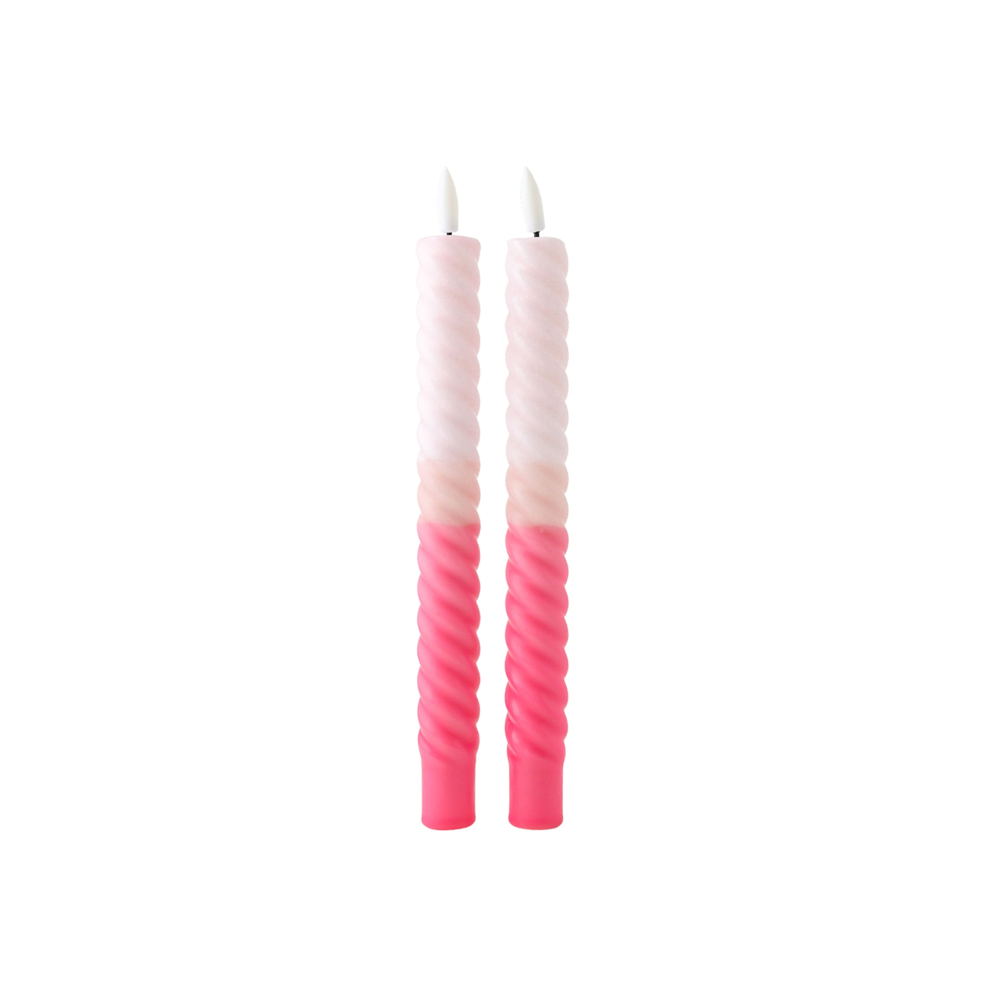 LED-Spiralkerze Amour Toujours - 2er-Set, 25cm hoch