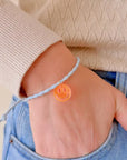 Armband Lume Charms - Smile neonorange