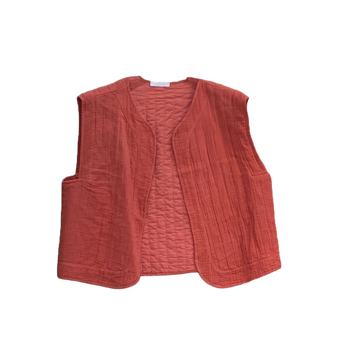 Musselin Weste kupfer, One Size