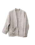 Steppjacke aus Musselin beige, One Size