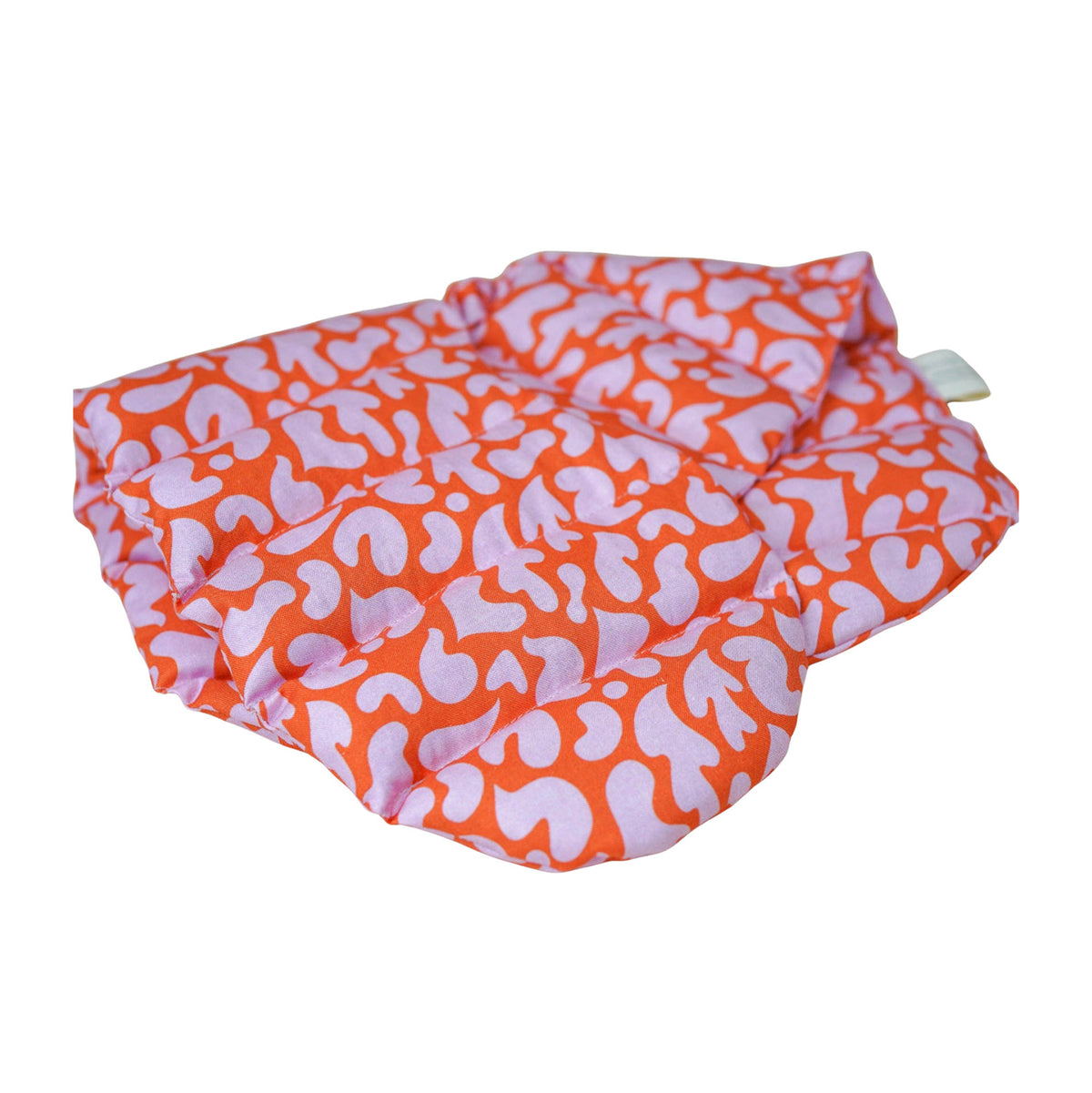 Nackenkissen mit Dinkelfüllung, orange-pink