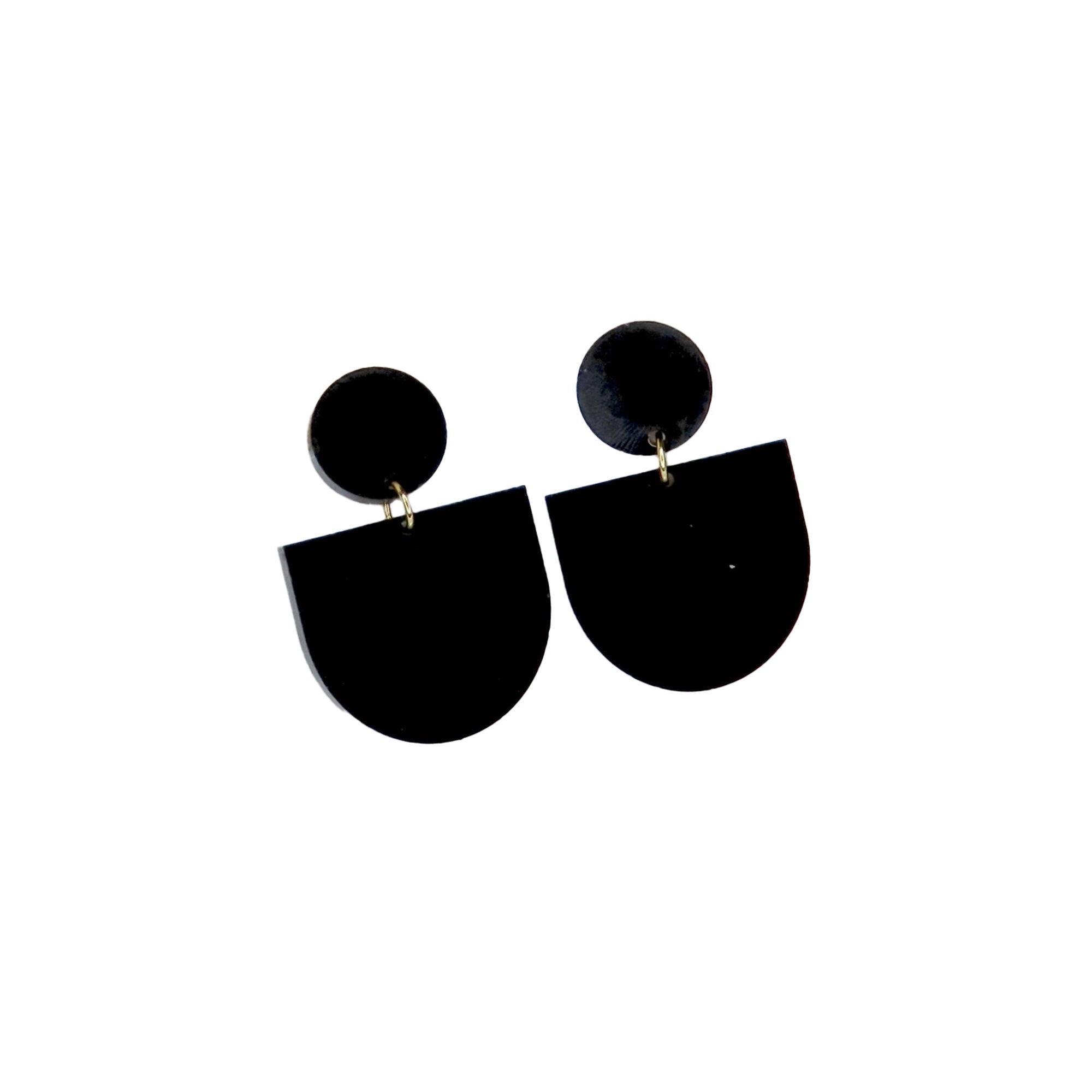 Ohrring Statement, schwarz
