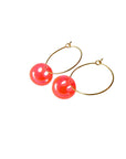 Ohrringe Lume Charms - Smile neonpink