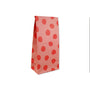 Papiergeschenktüte rosa mit roten Punkten (6 Stück)