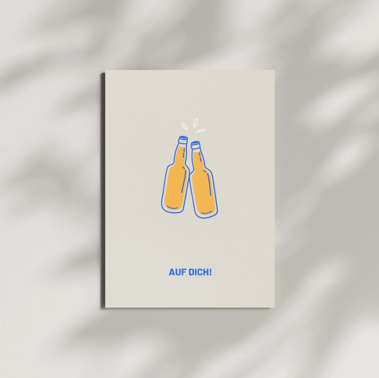 Postkarte - AUF DICH! Bier-Limo
