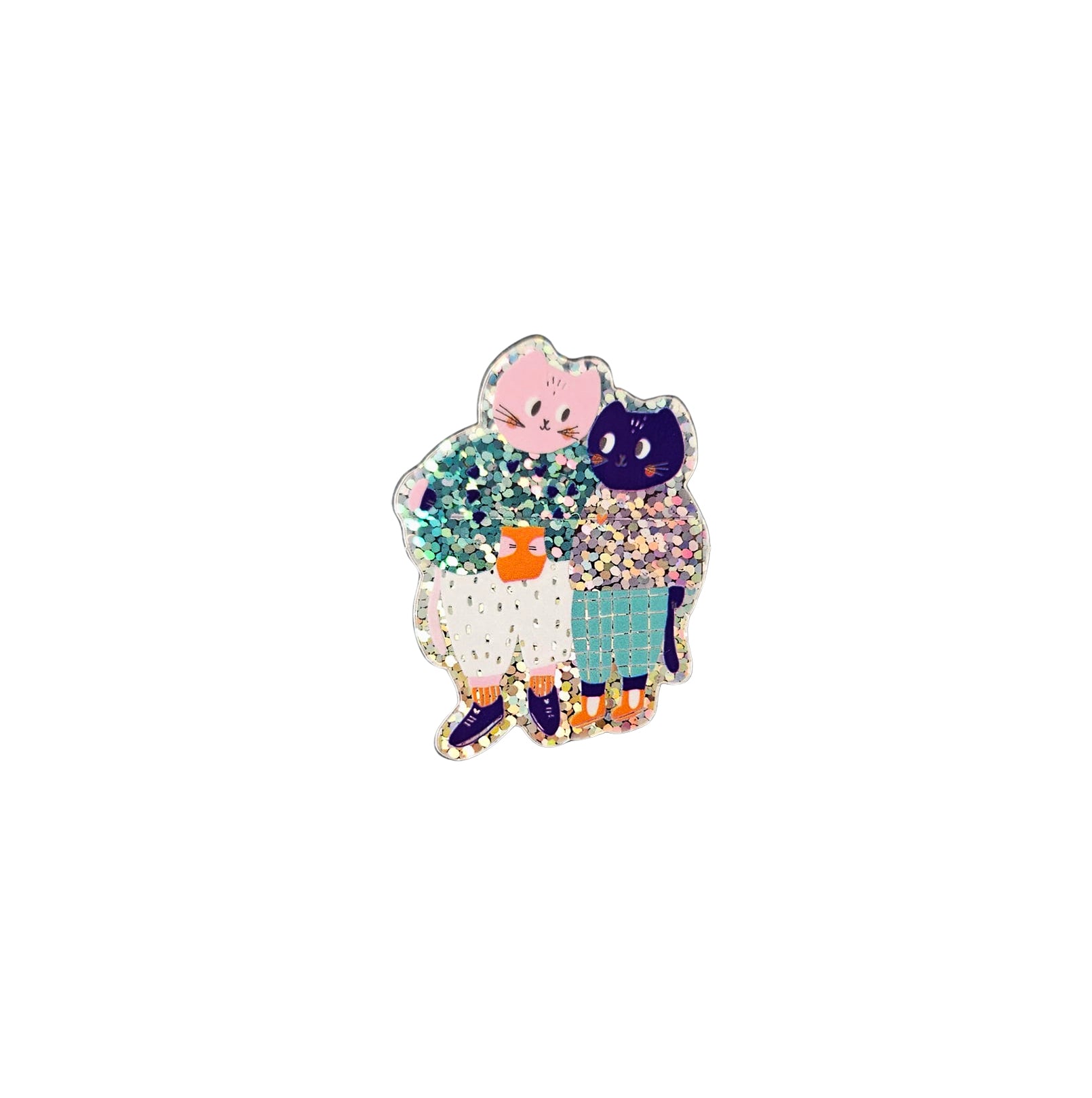 Sticker Glitter Cats