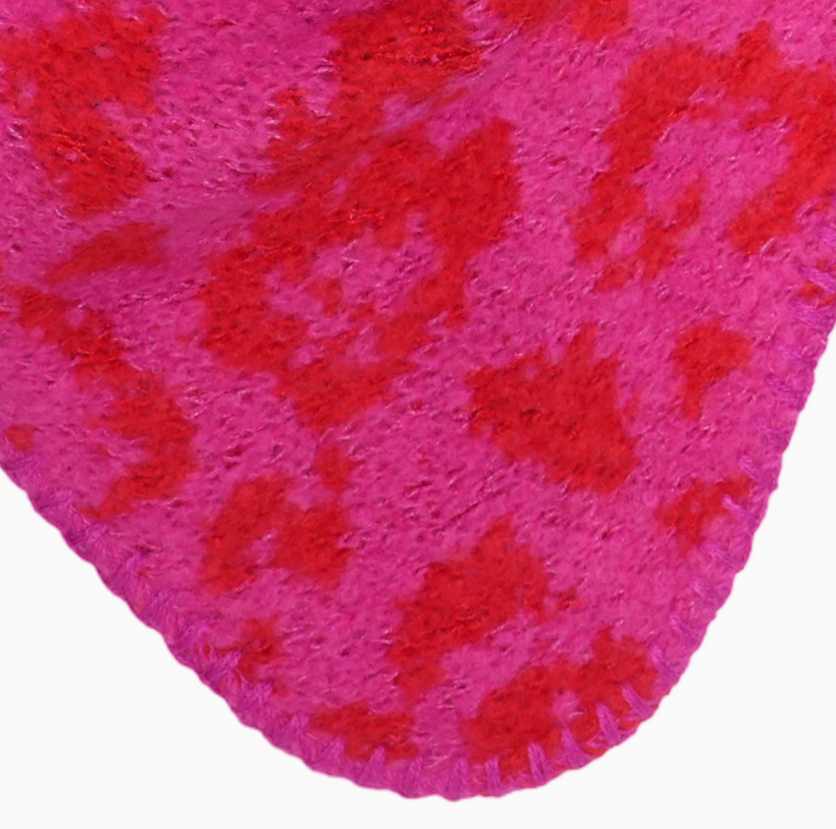 Schal Leopardenmuster pink-rot