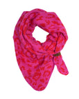 Schal Leopardenmuster pink-rot