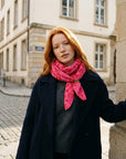 Schal Leopardenmuster pink-rot