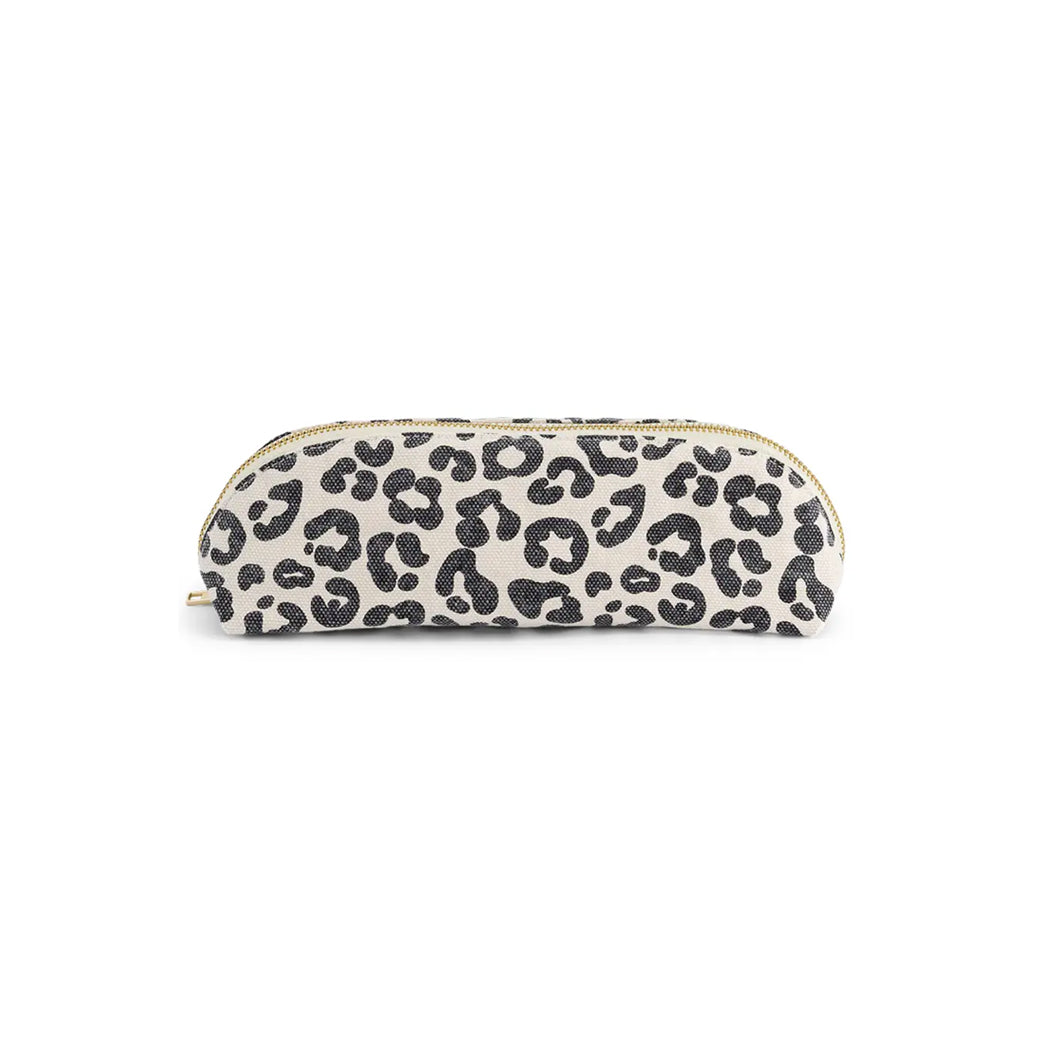 Schreiberetui Leopardenmuster beige, 15x10 cm