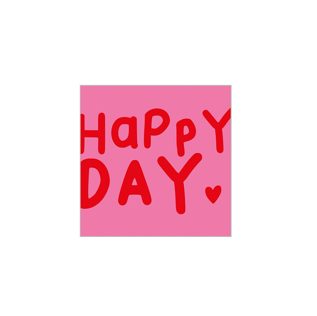 Papierservietten Happy Day, 25 x 25 cm