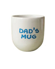 Tasse DAD'S MUG weiss-blau, 8x8x8 cm