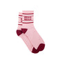 Damensocken Bisous rosa-weinrot, One Size 36-40
