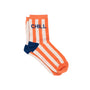 Damensocken gestreift CHILL orange/beige, One Size 36-40