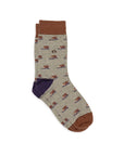 Socken IGEL braun/beige, One Size 41-46