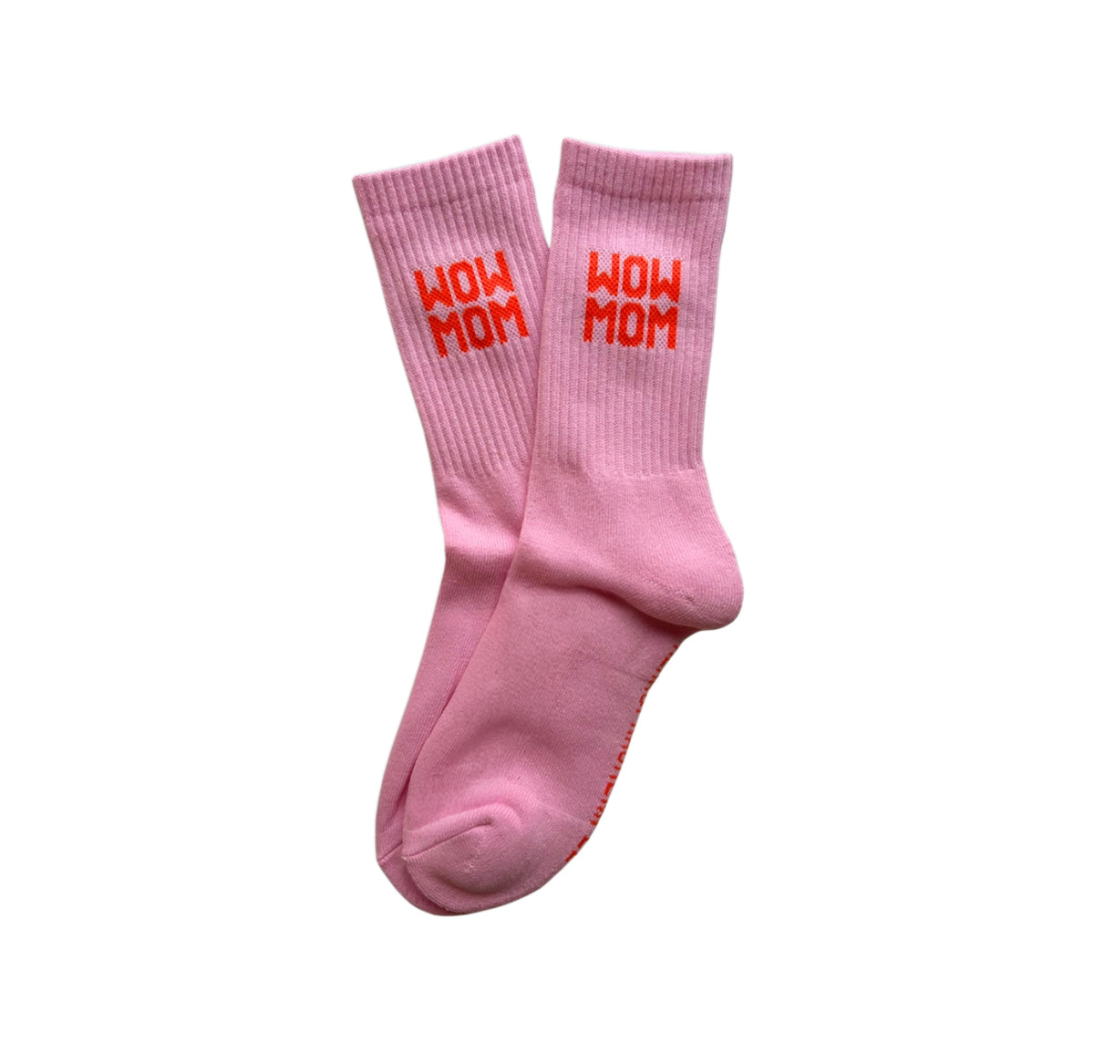 Damensocken WOW MOM rosa-rot