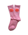 Damensocken WOW MOM rosa-rot