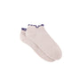 Bambus-Knöchelsocken mit Rüschen beige-violett, One Size 36-40
