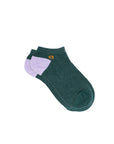 Sneaker-Socken grün-violett, One Size 41-46