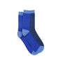 Glitzersocken Color-Block navyblau-blau, One Size 36-40