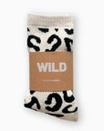 Damensocken Leo creme-schwarz, One Size 35-39