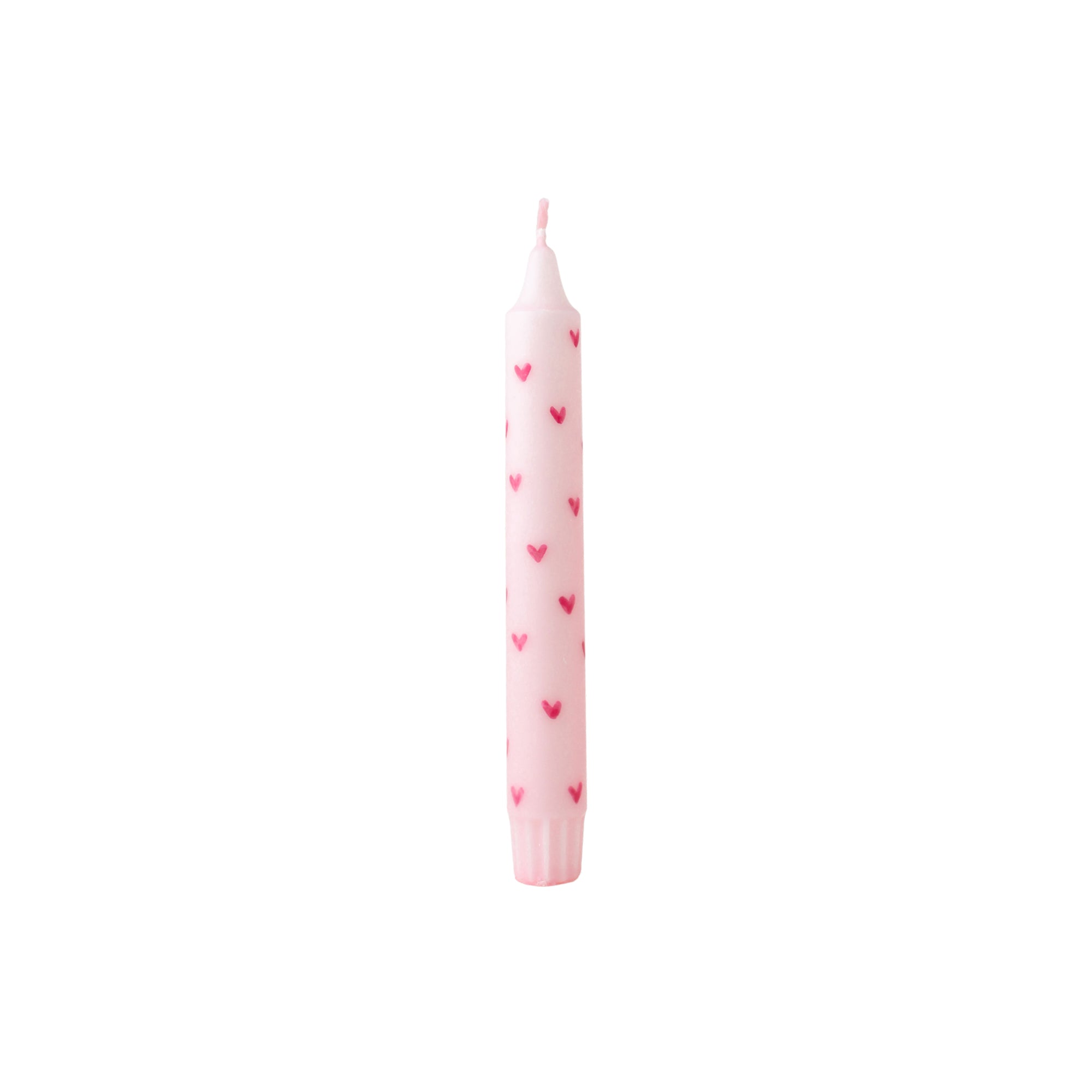 Kerze Herzen rosa, 19cm hoch