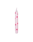 Kerze Smiley rosa, 19 cm hoch