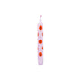 Kerze Smile orange, 19cm hoch