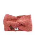 Stirnband mit Fischgrätmuster, pink-camel