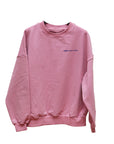 Sweatshirt coffee lovers club altrosa-blau