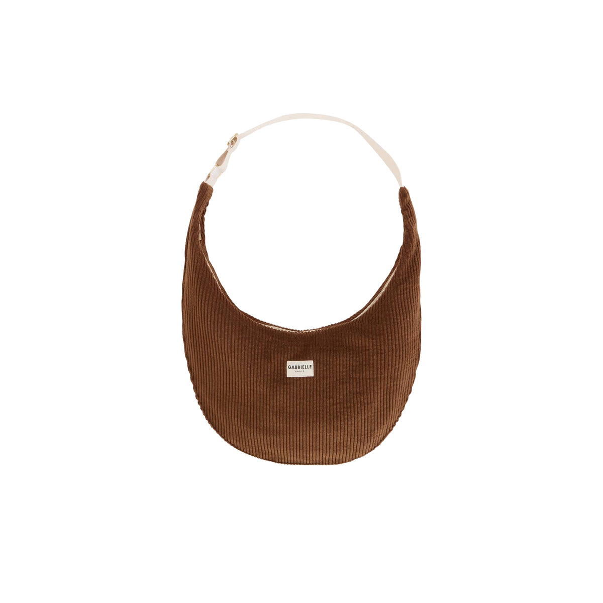 Schultertasche aus Velours camel, 43x25 cm