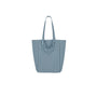 Shopper gestreift himmelblau/schwarz, 49x20x39 cm