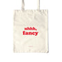 Baumwolltasche - Fancy natur-rot, 38x42 cm