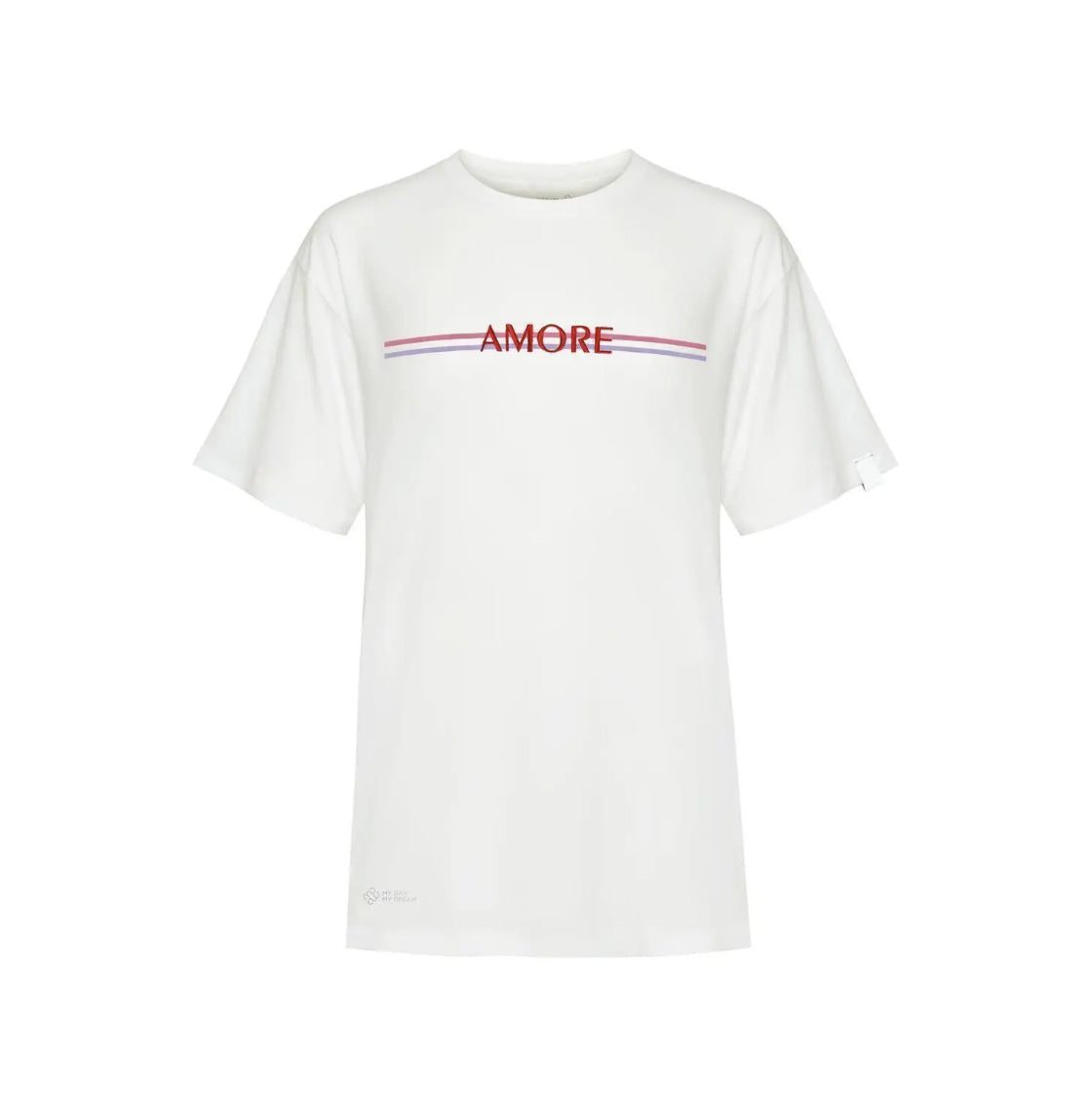 T-Shirt AMORE weiss mit Stick
