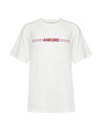 T-Shirt AMORE weiss mit Stick