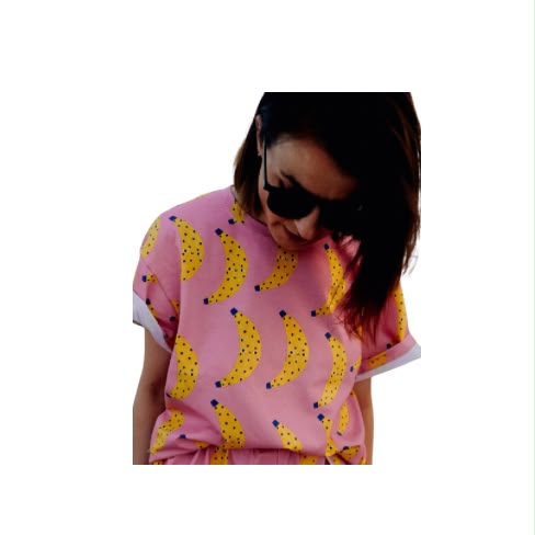 Boxy T-Shirt BANANE rosa - NUR AUF VORBESTELLUNG