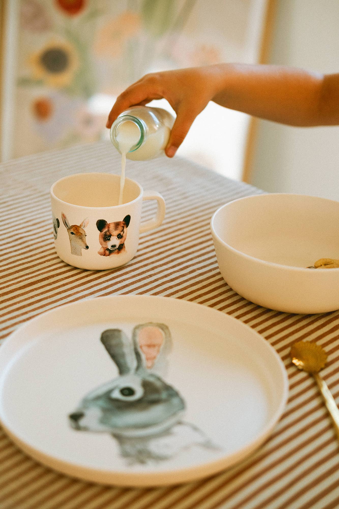 Kindertasse Aquarelltiere