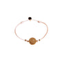 Armband Smiley pfirsich-gold