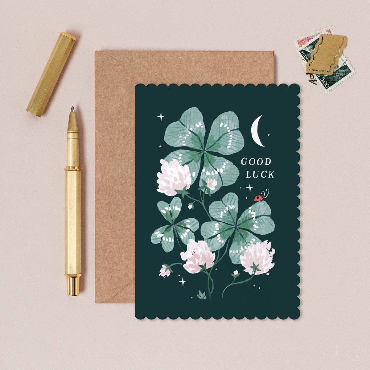 Postkarte Good Luck