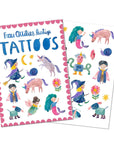 Kindertattoos Fantastische Wesen bunt