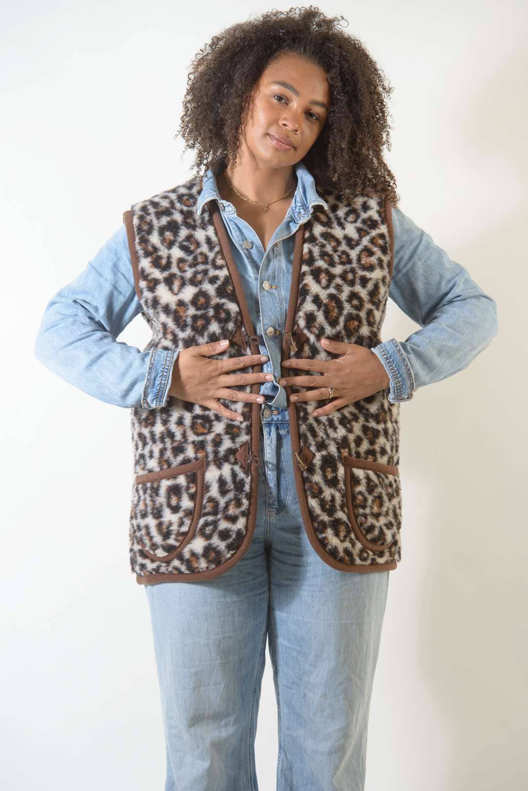Wollweste Leopard