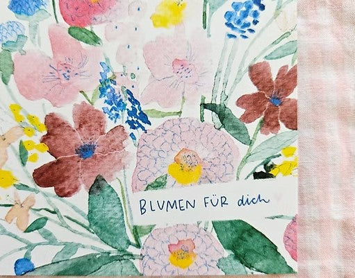 Postkarte - Blumen für dich