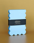 Notizblock in Wellnform aqua-blau