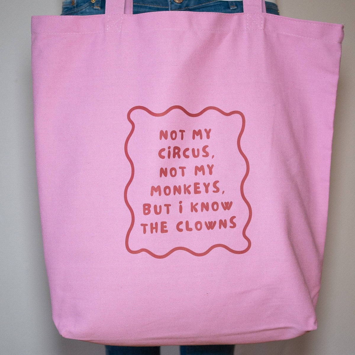 Tragetasche NOT MY CIRCUS rosa, 54x48x14 cm