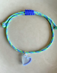 Armband Lume Charms - Herz neonblau