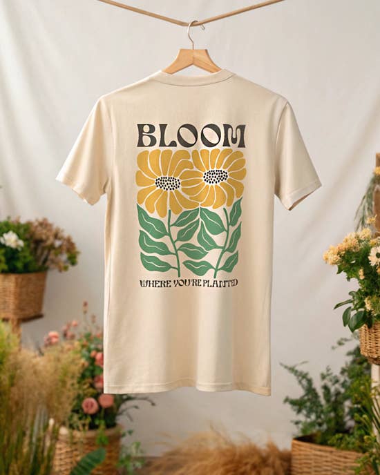 T-Shirt BLOOM, natur