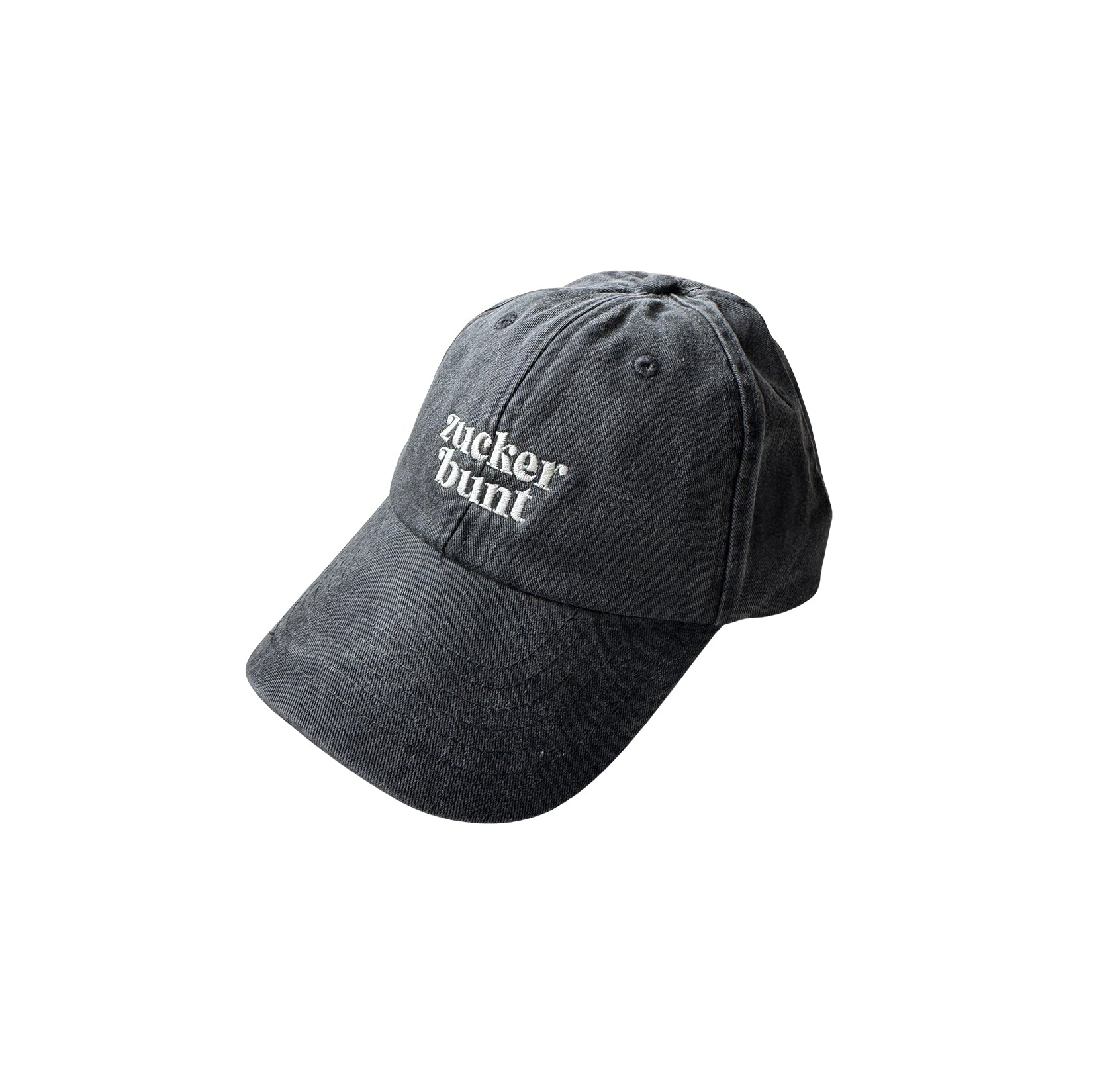 Cap mit Stick zuckerbunt vintage black, One Size