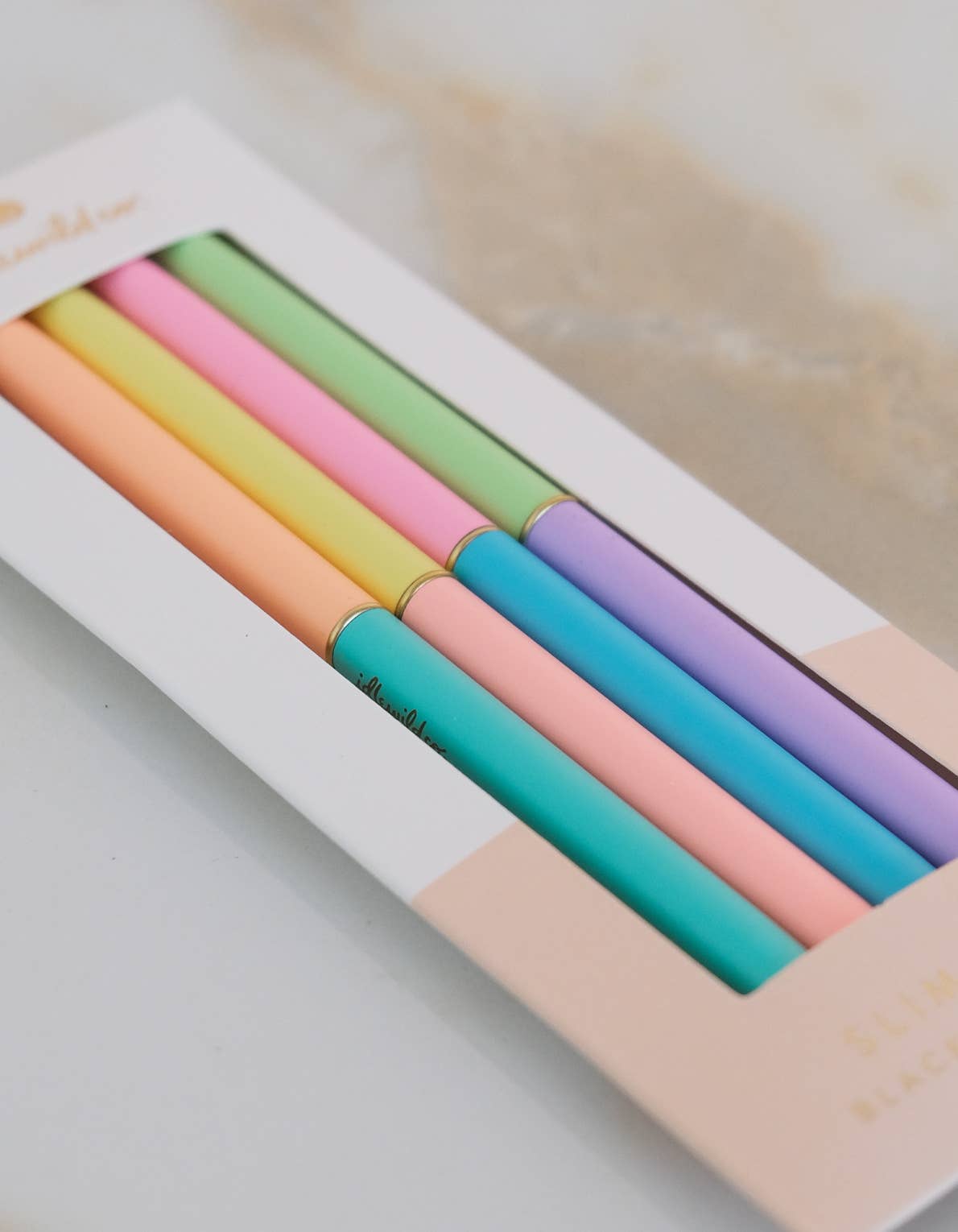Slim Pens Vierer-Set, Duo-Ton Neons