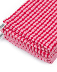 Geschirrtuch 2er-Set rot rosa, 50x70cm