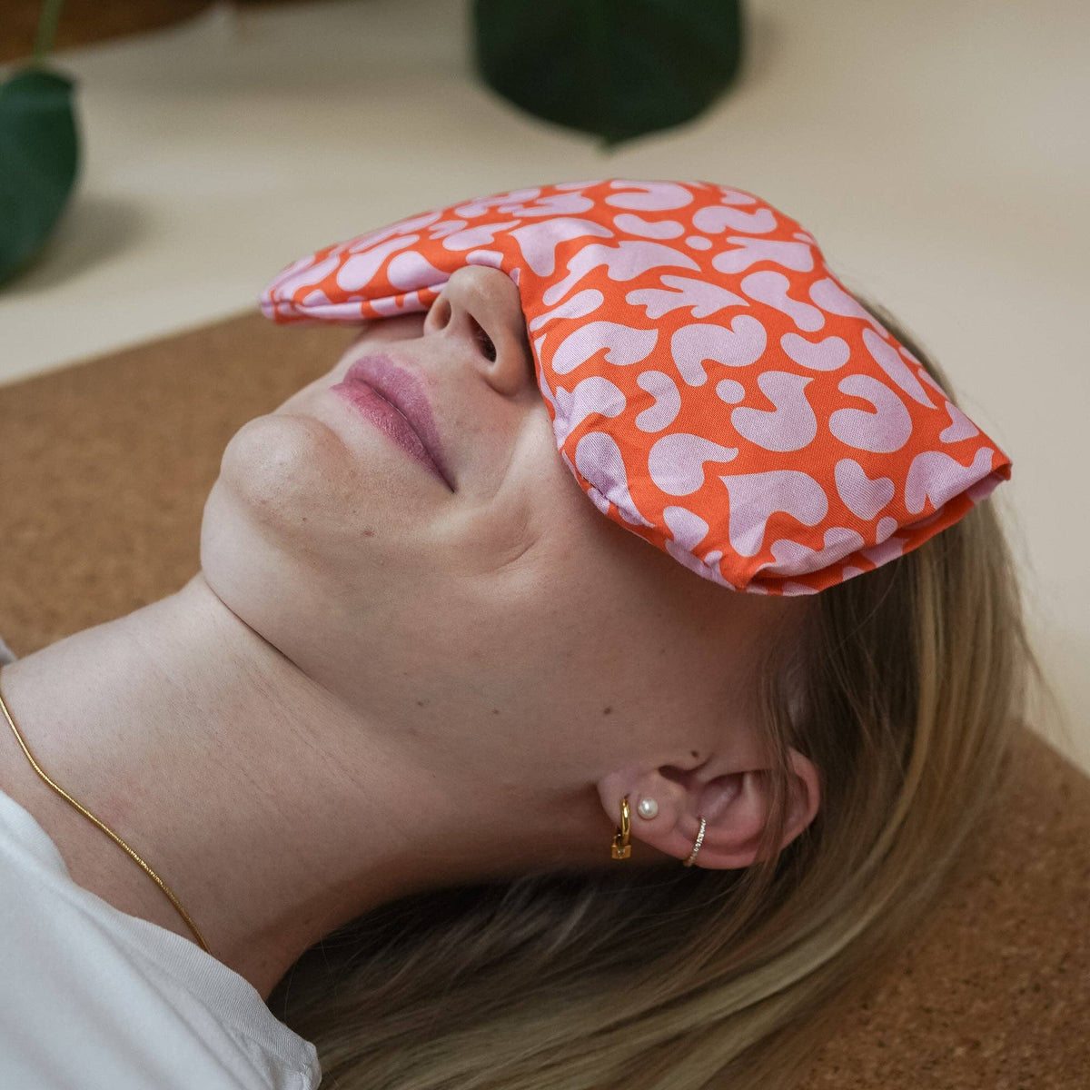 Augenkissen orange-pink